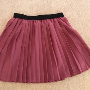 divided pink skirt